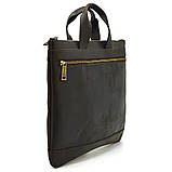 Сумка папка для документів А4 шкіра TARWA RC-7100-4lx коричнева crazy horse, фото 4