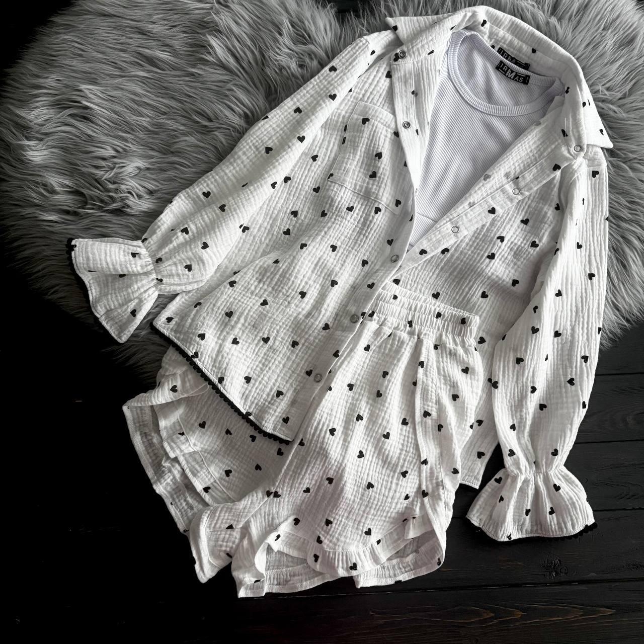 Комплект СЕРЦЯ чорний, фото 1