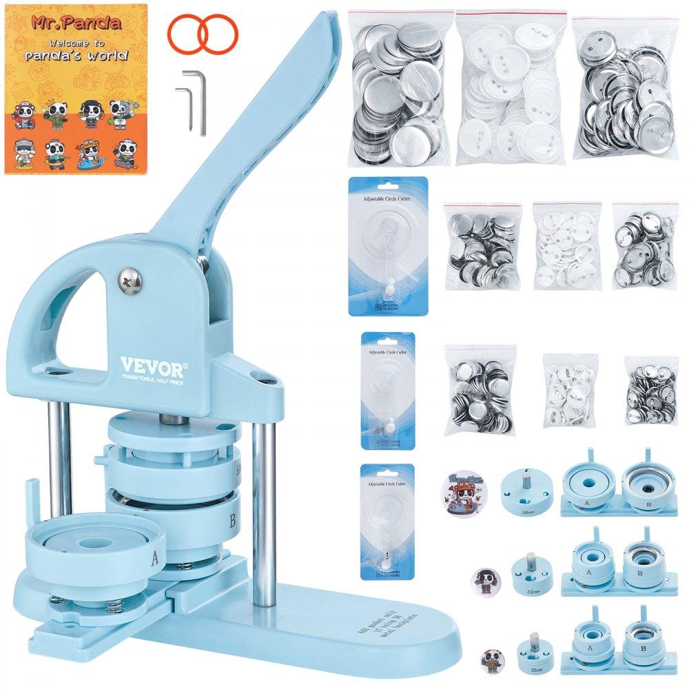 Button maker button maker machine, 25/32/58 мм 3-в-1 pin maker, 300 частей button parts, button maker machine, фото 1