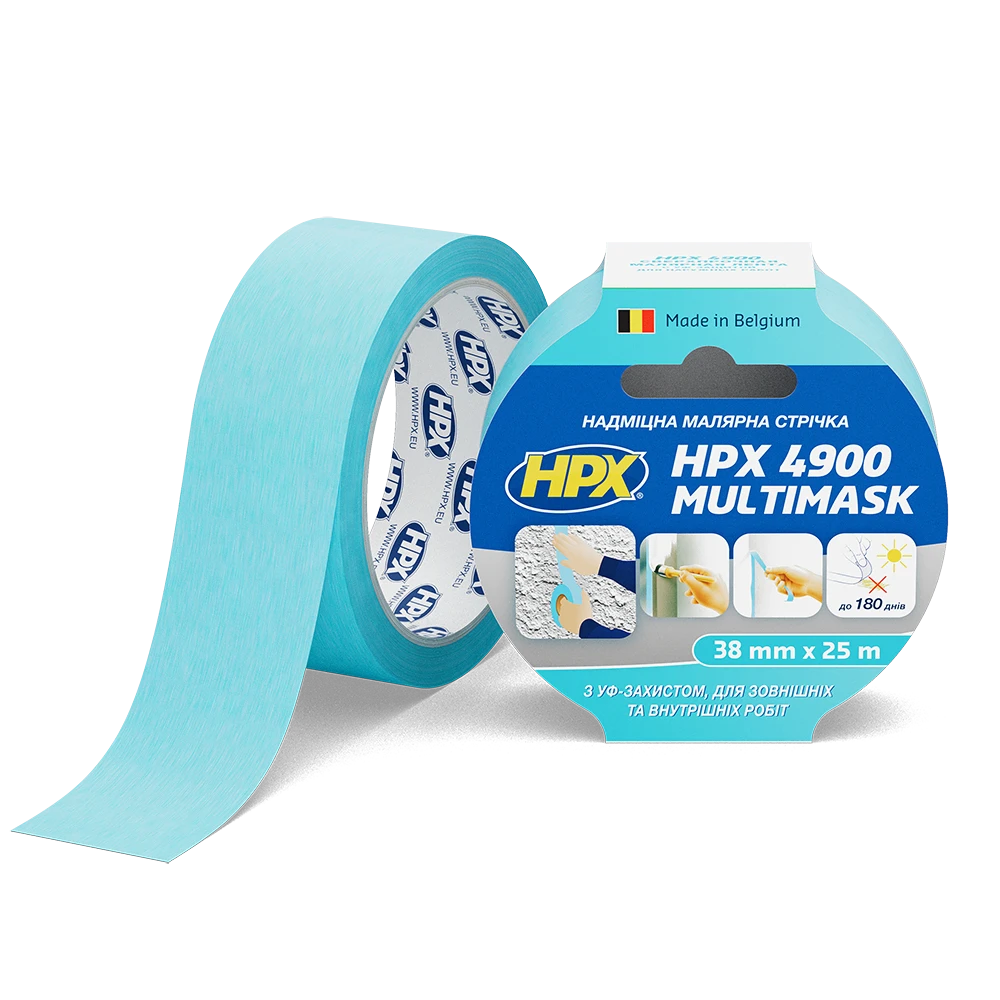 HPX Стрічка малярська MULTIMASK 120C 38 мм * 25 м EW3825