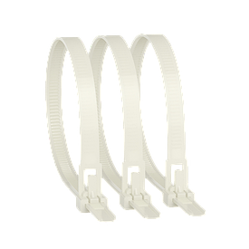 Стяжка біла 250х8 багаторазова U