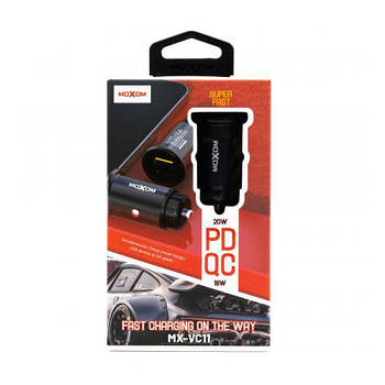 АЗП Moxom MX-VC11 PD QC3.0 20W 1USB чорний