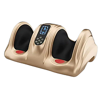 Масажер для ніг (роликовий, компресійний масаж, вібрація, прогрів) Benbo АМ-04 Золотистий