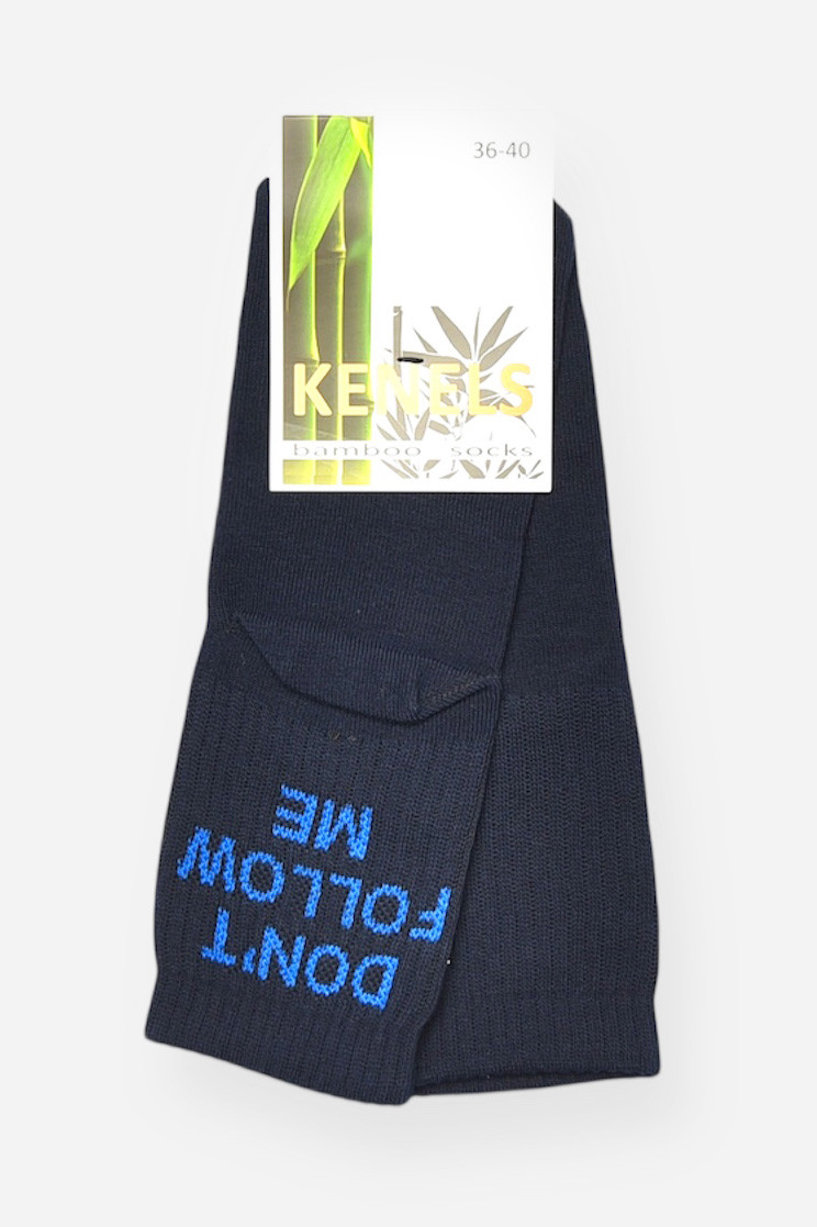 Шкарпетки жіночі демісезонні темно-синього кольору р.36-40 202764S, фото 1