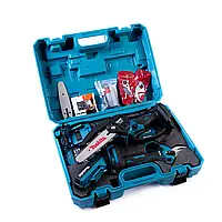 Акумуляторний набір секатор і пила Makita, набір пила і секатор на акумуляторі