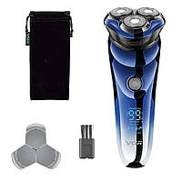 Чоловіча електробритва з 3 головками,USB,VGR V-305 DS