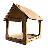 Годівниця для птахів з фанери 25х25х22см,Будиночок DS