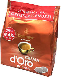Кава в чалдах Senseo Dallmayr Crema D'oro Intensa 28 чалда (Philips Senseo 62 мм)