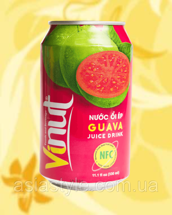 Напій на основі соку гуави 35%, Beverage based on guava juice 35%, Vinut, 330мл* 24шт, АФ