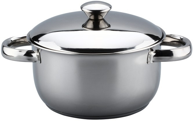 Каструля Ø140мм 1л високоякісна нержавіюча сталь, фото 1