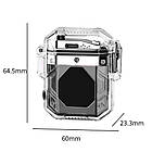 USB запальничка дугова з ліхтариком у водонепроникному корпусі US-744U2, фото 4