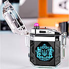 USB запальничка дугова з ліхтариком у водонепроникному корпусі US-744U2, фото 3