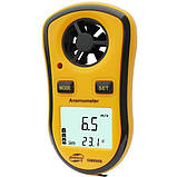 Цифровий анемометр Benetech GM8908 (ТAM817) ( 0,7-30м/с) (шаг вимірювання - 0,1 м/с) з вимірюванням температури, фото 3