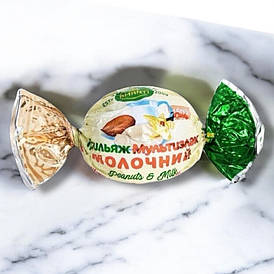 Цукерки Amanti грильяж мультизлаковий молочний 1кг