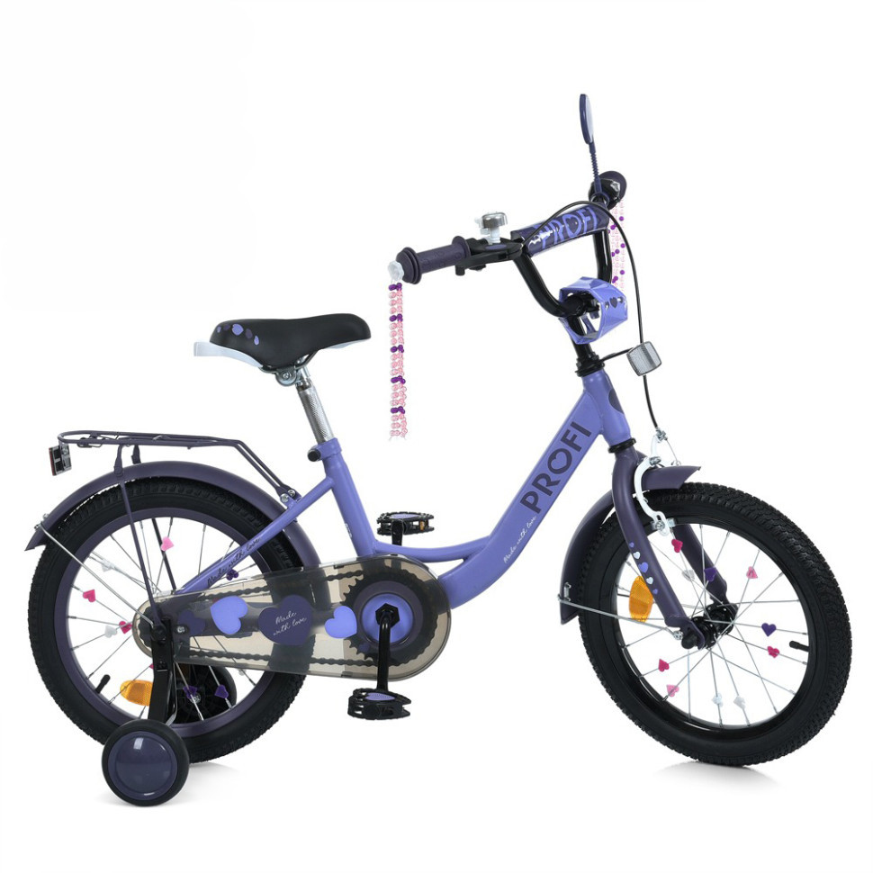 Велосипед дитячий MB 18043-1 колеса 18 дюймів, фіолетовий, фото 1