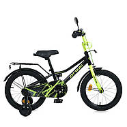 Велосипед дитячий MB 18015-1 колеса 18 дюймів, чорно-зелений, фото 2