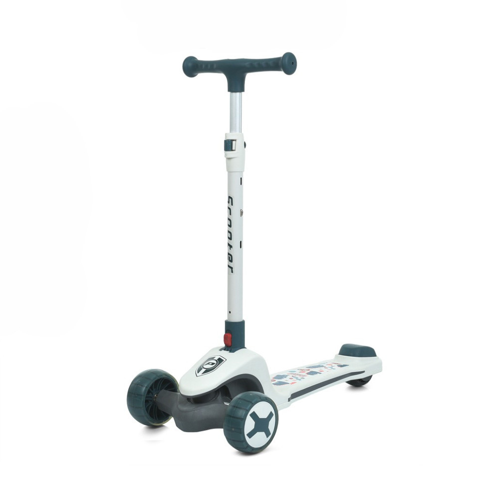 Самокат дитячий триколісний JR3-125-W, колеса зі світлом, фото 1