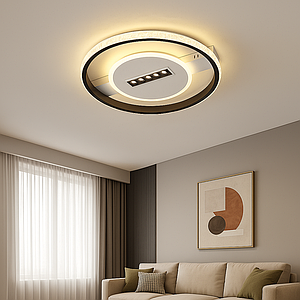 Люстра світлодіодна Led до 15 м² з пультом 77 Вт (SY-16071/3 BK+WH)