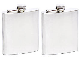 Фляга для алкоголю з нержавіючої сталі 200 мл Набір 2 шт