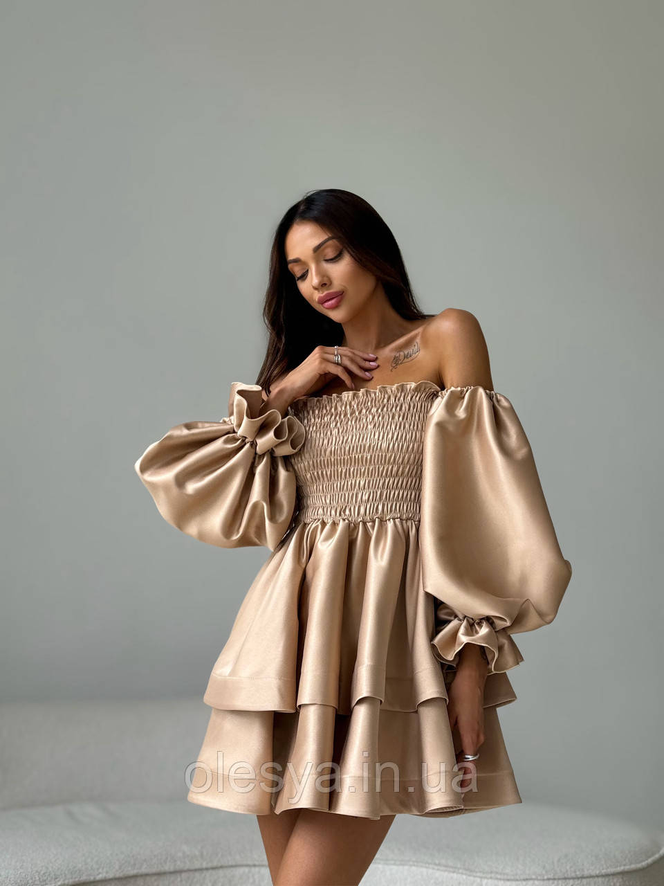 Сукня коротка жіноча для особливих випадків 1013 Розмір one size, фото 1