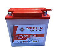 Акумулятор мото кислотний, заливний Электро-Исток 6V, 18Ah (Розмір 140 х 85 х 140)