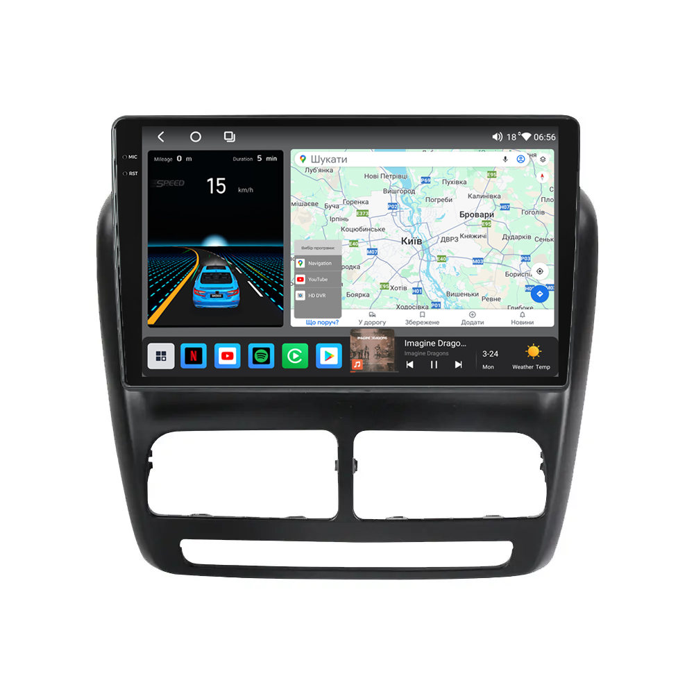 Штатна магнітола Mekede M6 Plus Fiat Doblo 263 (2010-2015) (0 Din) CarPlay QleD