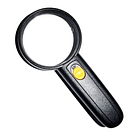 Лупа ручна MG6B-4A кругла з LED-підсвіткою, 4Х, діам-65 м