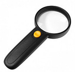 Лупа ручна MG6B-4A кругла з LED-підсвіткою, 4Х, діам-65 м, фото 2