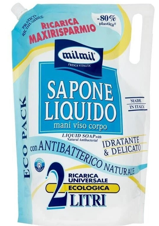 Рідке мило Mil Mil  SAPONE LIQUIDO з антибактеріальним ефектом 2 л