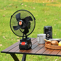 Акумуляторний вентилятор 8" FK-VL-801 2xАКБ, фото 5