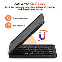 Клавіатура бездротова 1981 B023, розкладна, 67 клавіш, (Eng/Pyc), 2.4G, 280x92mm, фото 3