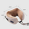 Масажна подушка для шиї з акумулятором U-shaped Massage Pillow, фото 8