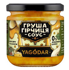 Грушевий соус з гірчицею без цукру для сиру та салату Yagodar 210 г