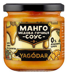Соус манго з медом і гірчицею без цукру для сиру та салатів Yagodar 210 г
