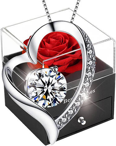 Sweetime Eternal Rose Infinity Roses з ланцюжком 925 срібло, Amazon, Німеччина, фото 1