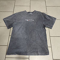 Жіноча сіра футболка варена принт Туреччина