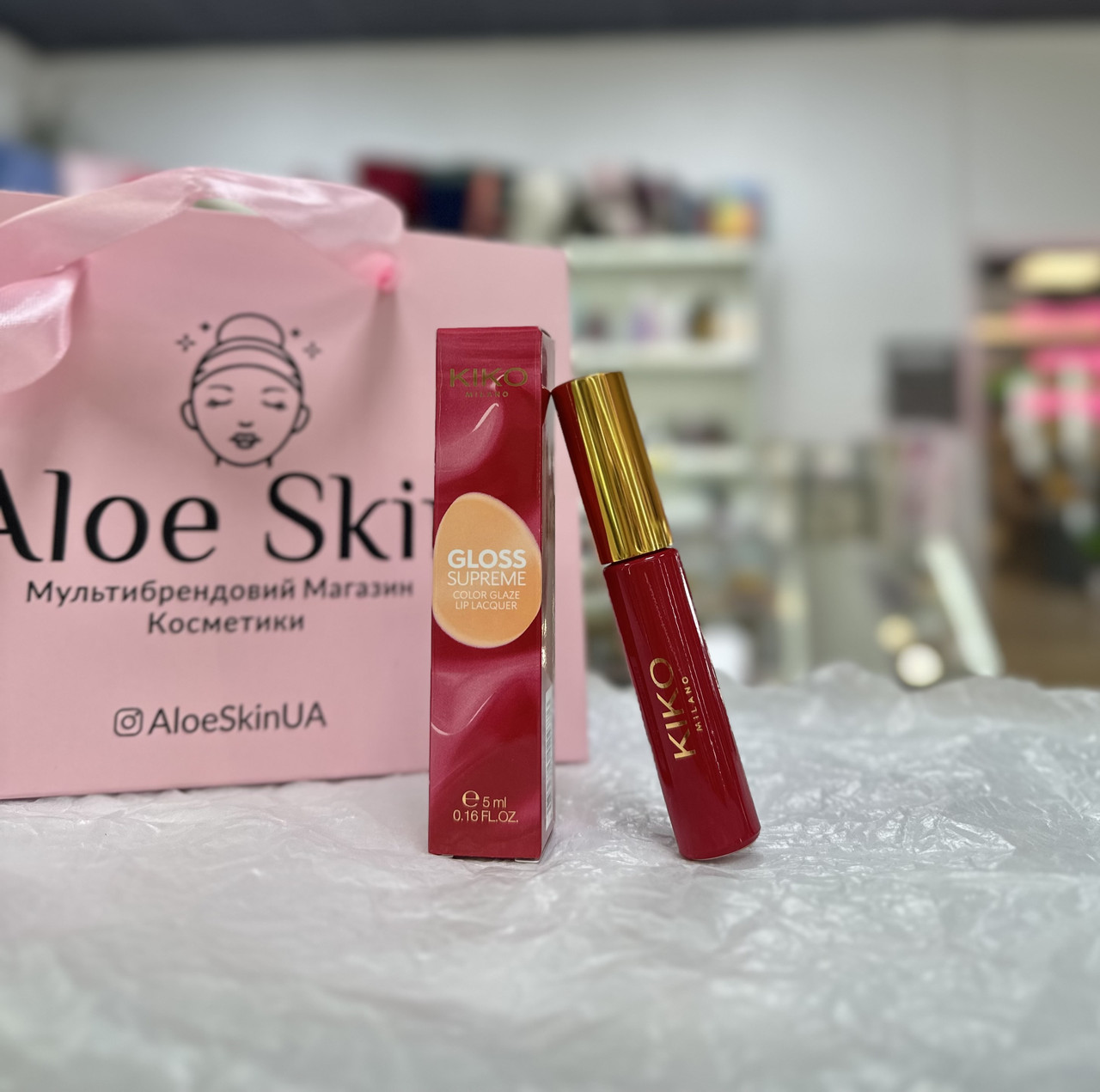 Рідка помада для губ Kiko Milano Gloss Supreme 03 Dazzling Coral 5мл