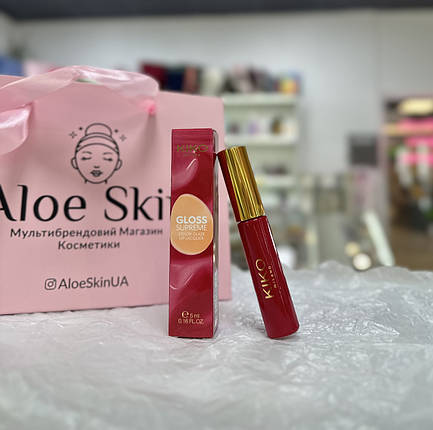 Рідка помада для губ Kiko Milano Gloss Supreme 03 Dazzling Coral 5мл, фото 1
