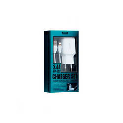 СЗУ Remax RP-U22i 2.4A 2USB + кабель Lightning white