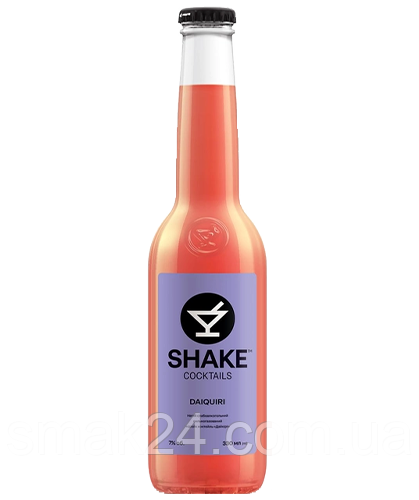 Напій слабоалкогольний Shake Cocktails Daiquiri 7% 330 мл ст/б Україна