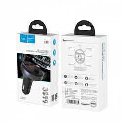 АЗУ/FM Модулятор HOCO E41 In-Car Audio 2USB 2.1A black