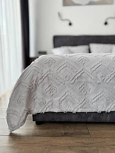 Покривало "Бйорк", 100% cotton, сірий колір (Розміри і кольори в асортименті)
