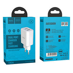 СЗУ HOCO C62A Victoria 2.1A 2USB white