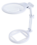 Лупа настільна MG3B-1A складная LED підсвічування 2 + 6 кратне збільшення, діам.-130мм+26 мм, фото 2