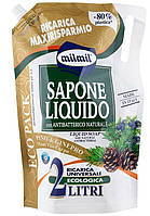 Рідке мило Milmil Pine & Ginepro Сосна та ялівець з антибактеріальним ефектом, запаска, 2000 мл
