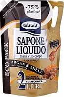 Рідке  мило для рук MILMIL  SAPONE ARGAN&MIELE (Арган і Мед) 2 л