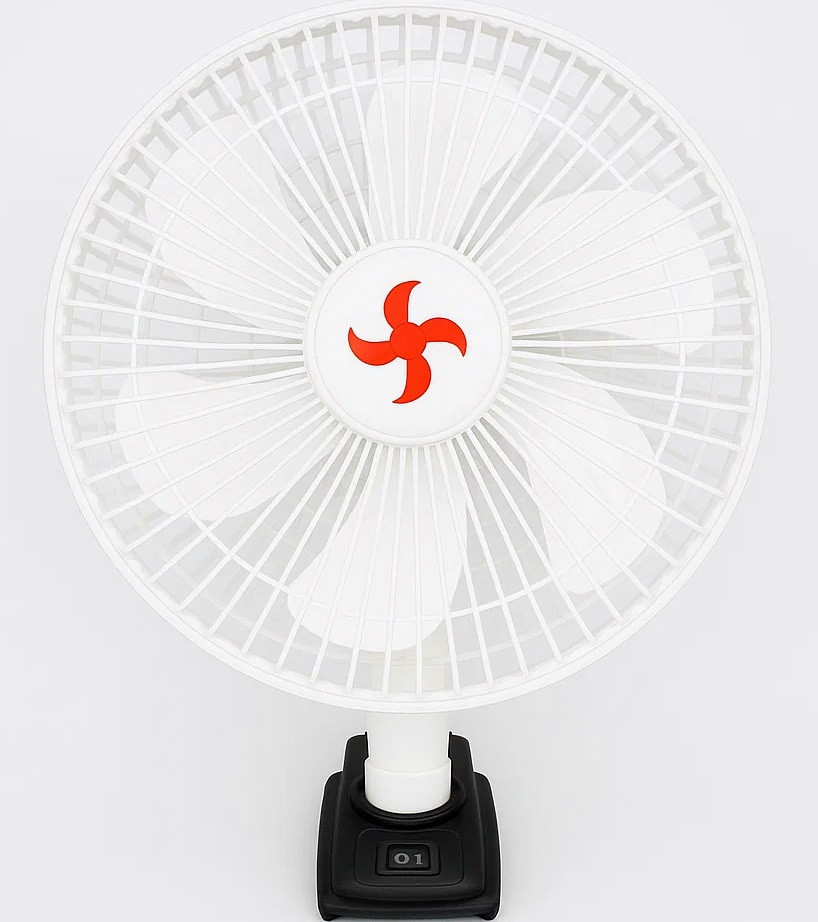 Акумуляторний вентилятор 12" VAP-12 Автоповернення 2xАКБ, фото 1