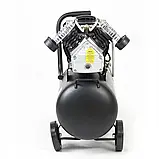 Компресор двоциліндровий Apro OFD-50MX 2.2 кВт 416 л/хв 8бар 50 л (2 крани) + олія 0,2 л (850178), фото 7