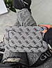 Жіноча сумка Guess The Snapshot Mini Grey Black Сіра Екошкіра Крос Боді на 2 відділення на широкому чорному ремені Гесс, фото 5