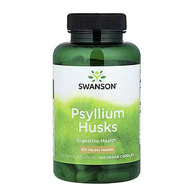 Псиліум лушпиння насіння подорожника в капсулах (Psyllium Husk Caps) 610 мг 100 капсул SWV-01802